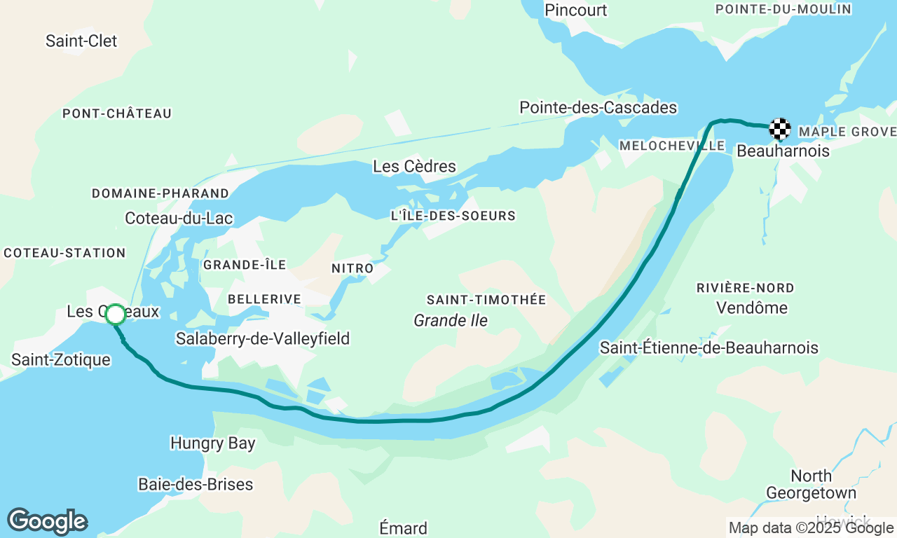 Beauharnois, 
Retour à la maison !