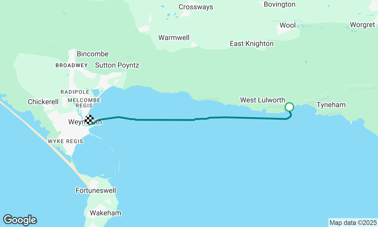 Mupe bay to Weymouth