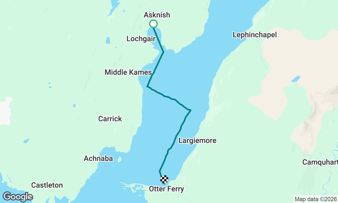 Lochgair to Otter Ferry