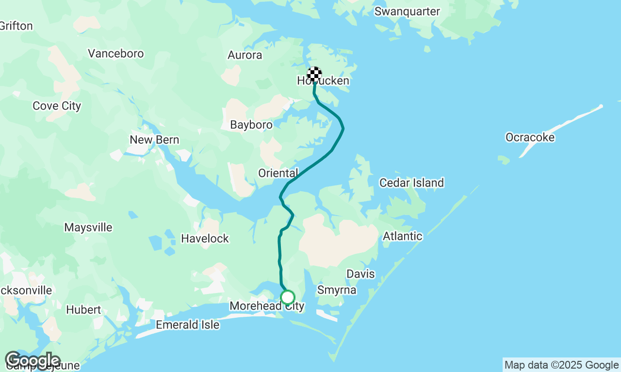 Beaufort to R.E. Mayo Seafood dock