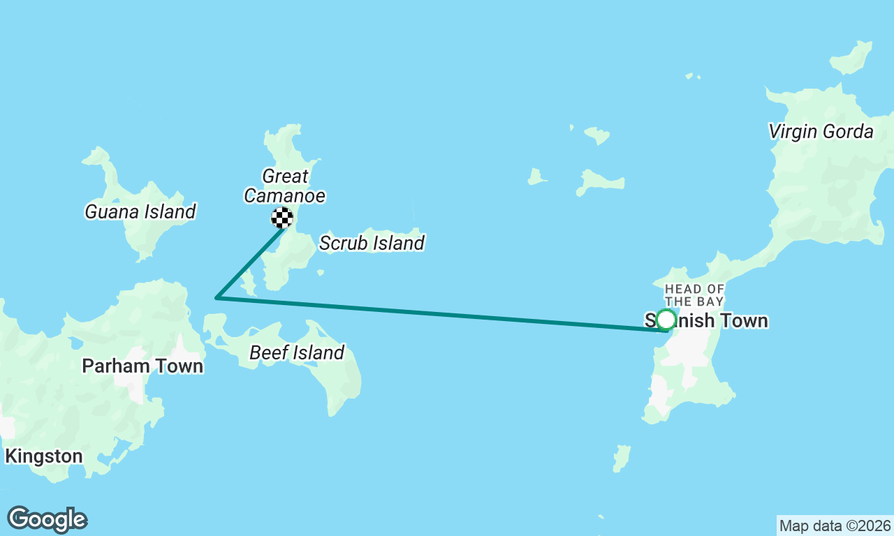 Virgin Gorda to Great Camanoe