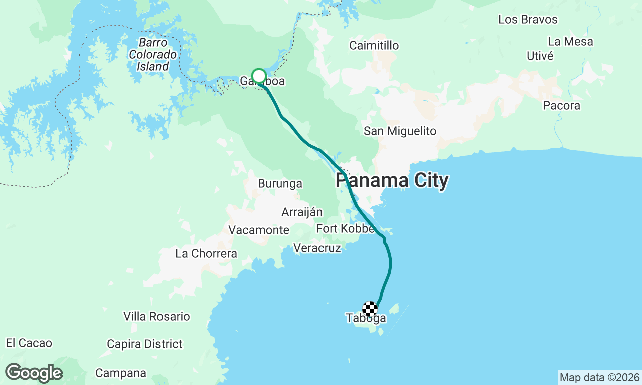 2nd half of Panama Canal! Out into the Pacific now. 