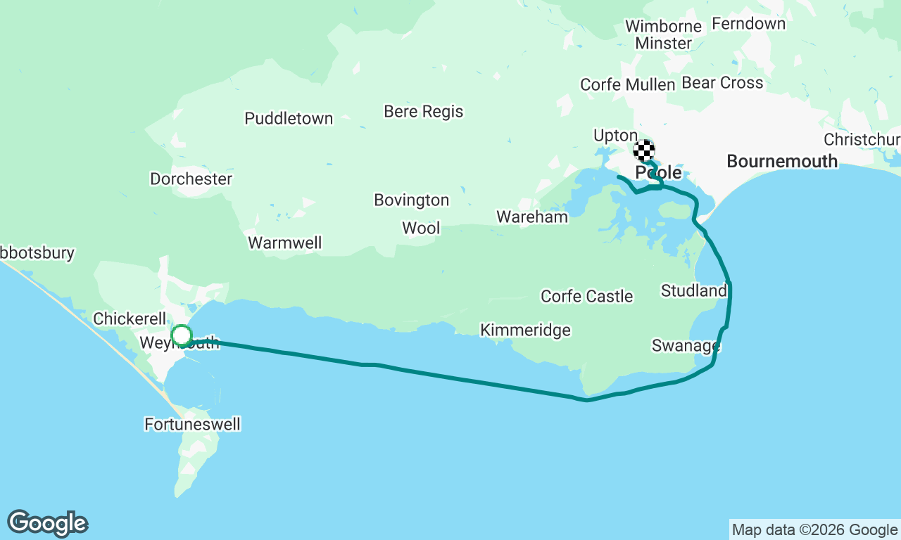 Weymouth to Poole 