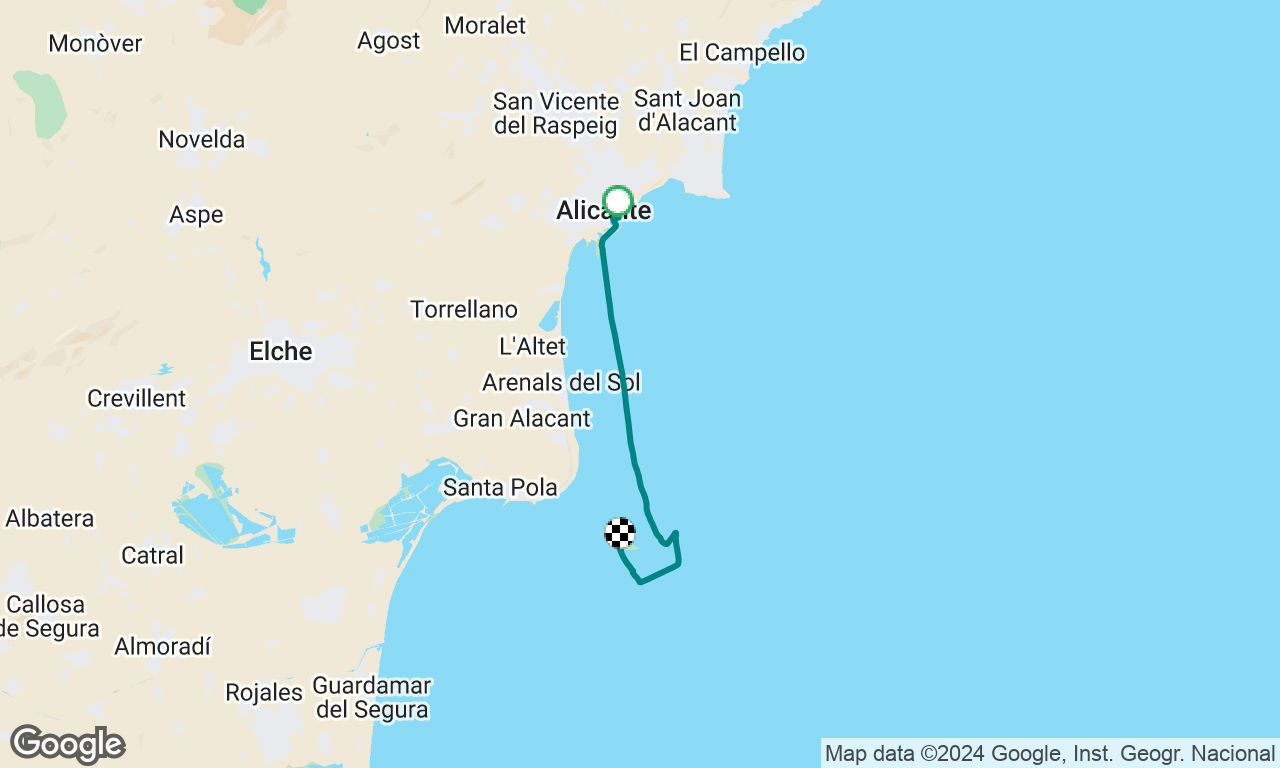 Alicante to Tarbaca Island (DS)