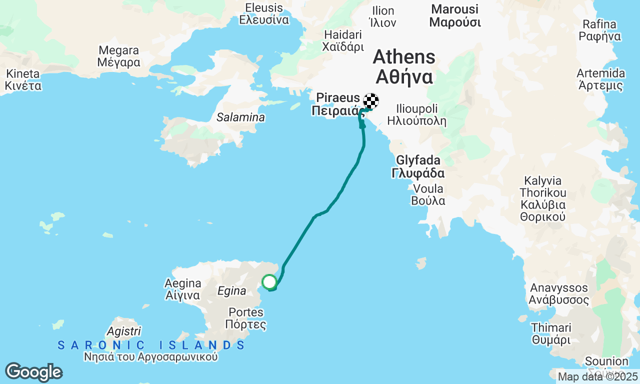 Aegina to Athens 