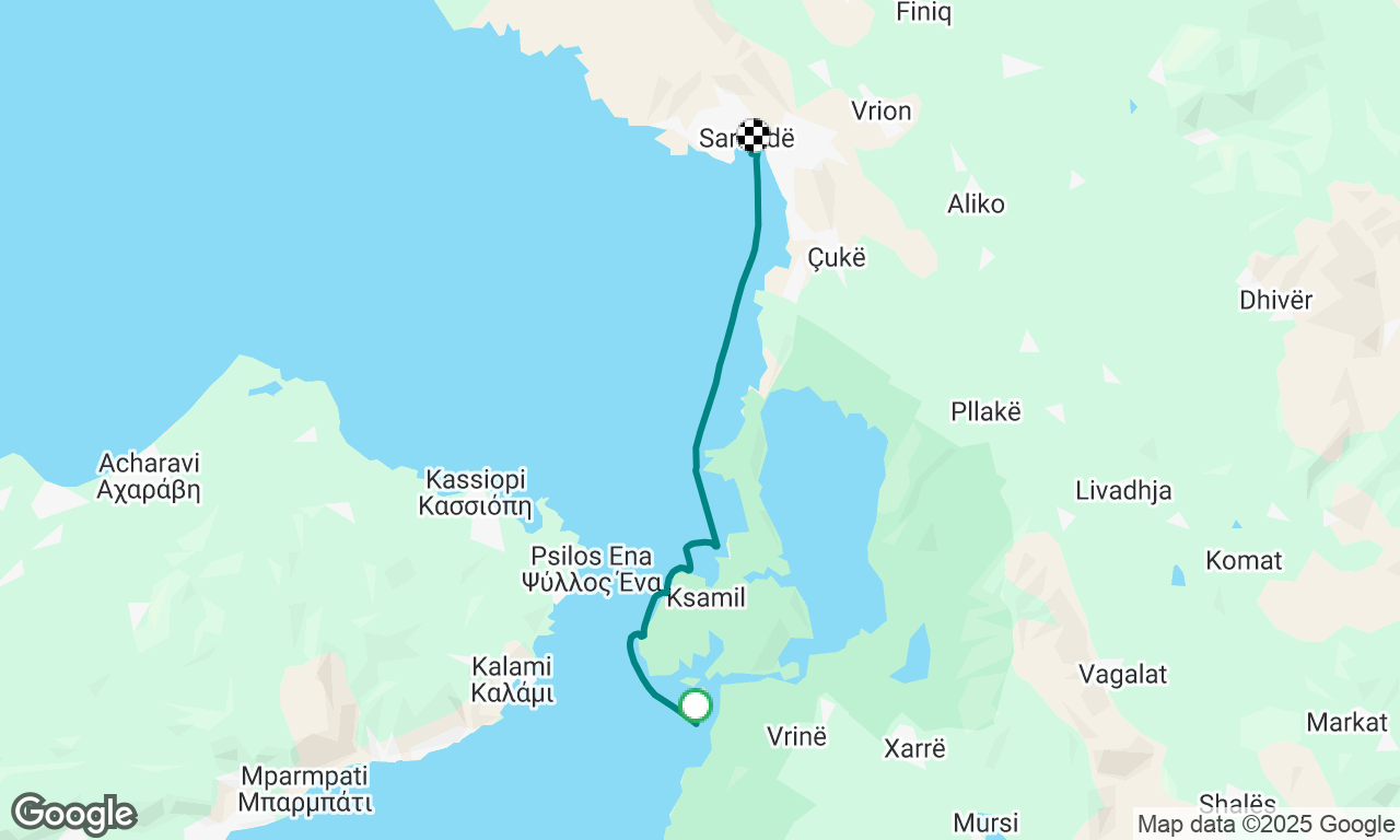 Butrint South to Sarande Port