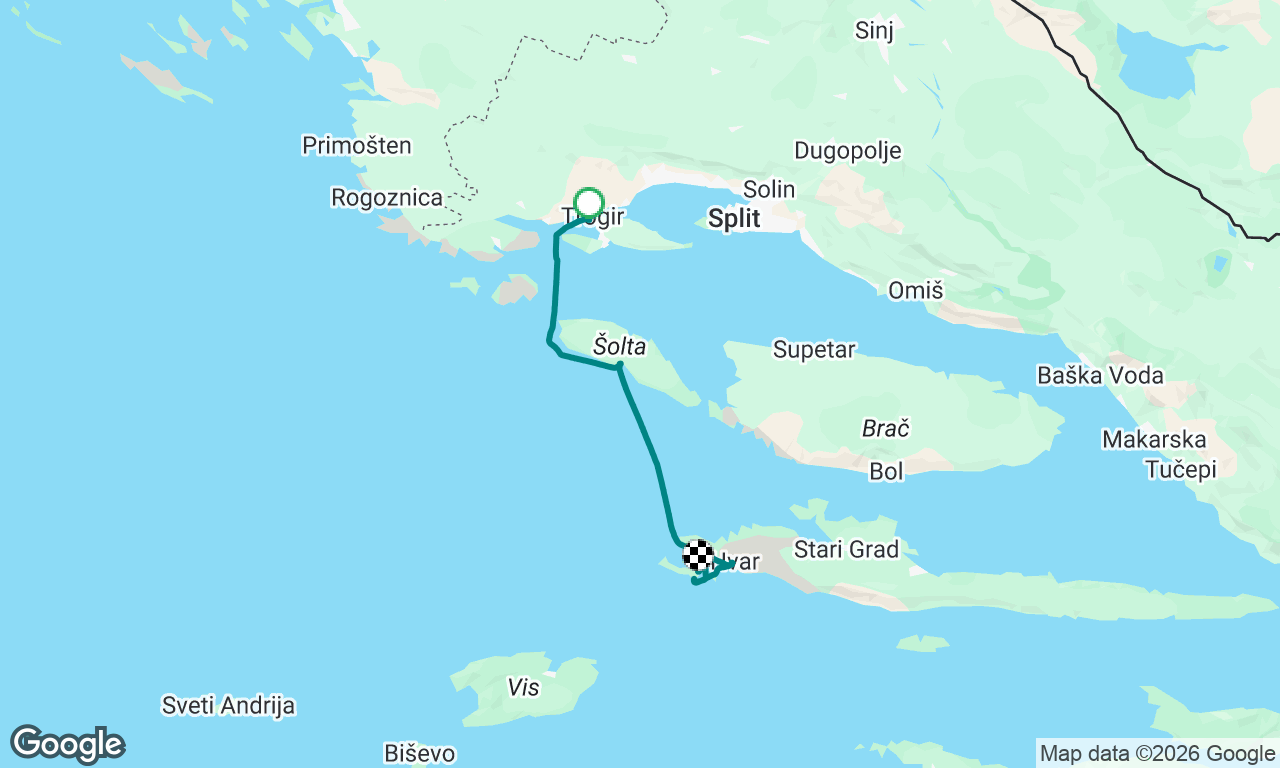 Trogir to ACI Palmižana