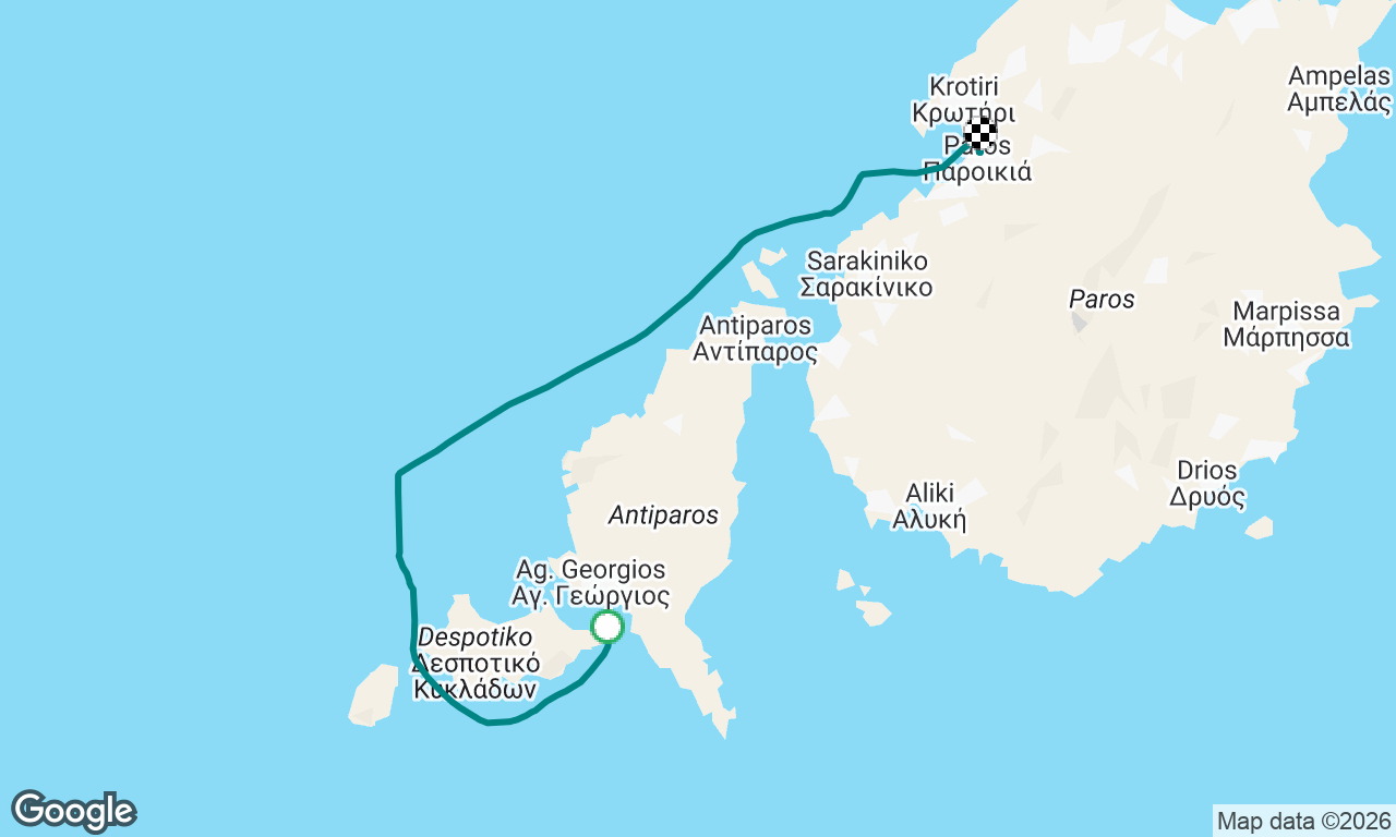 TWOSC Greece 26 D6 Despotiko to Paros 