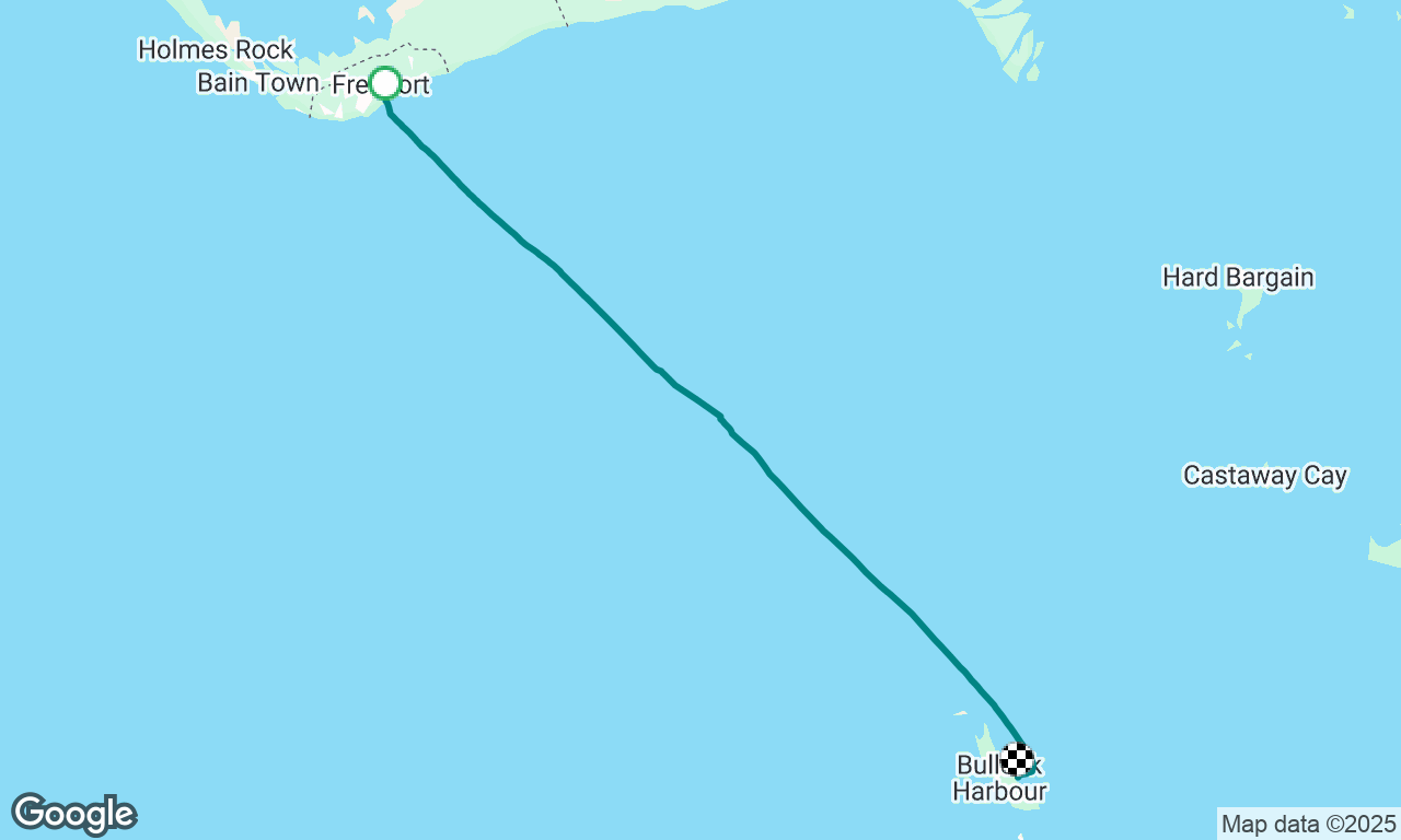 Grand Bahama YC to Petit Cay Anchorage 