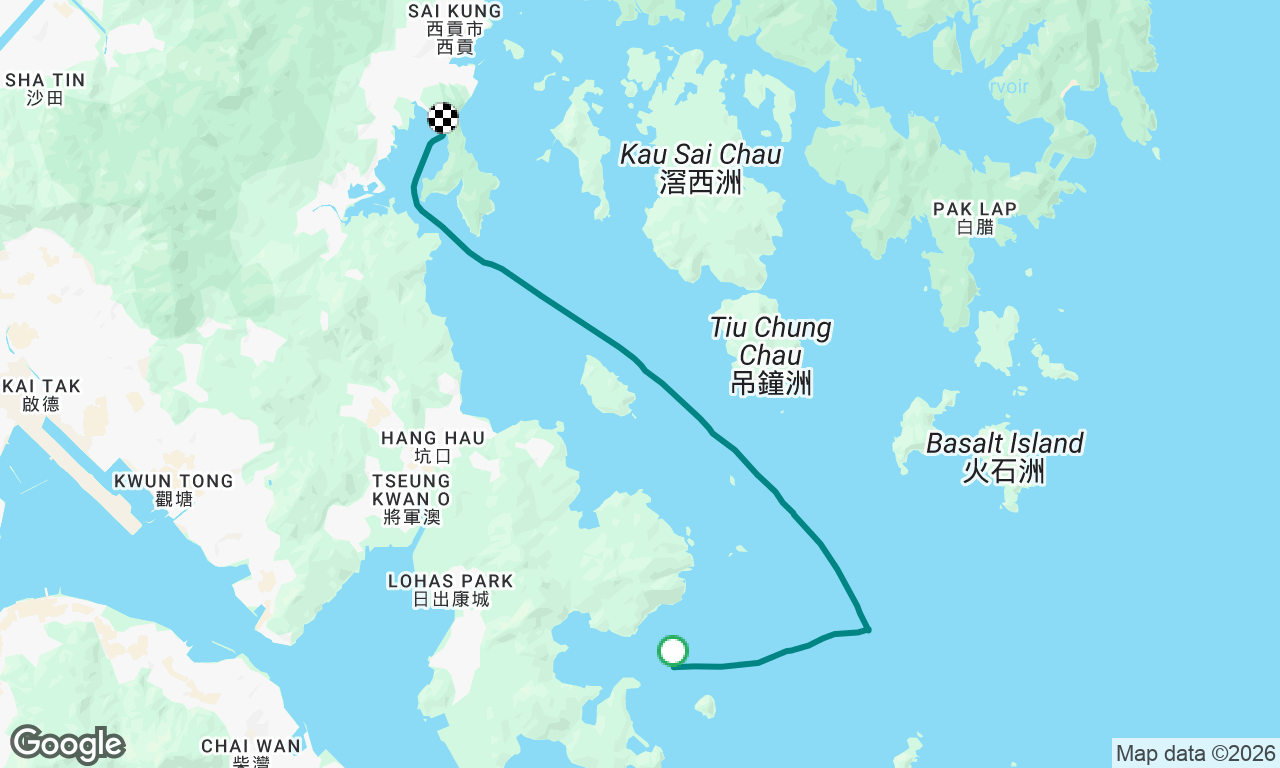 Late afternoon sail to shelter cove from Clearwater bay