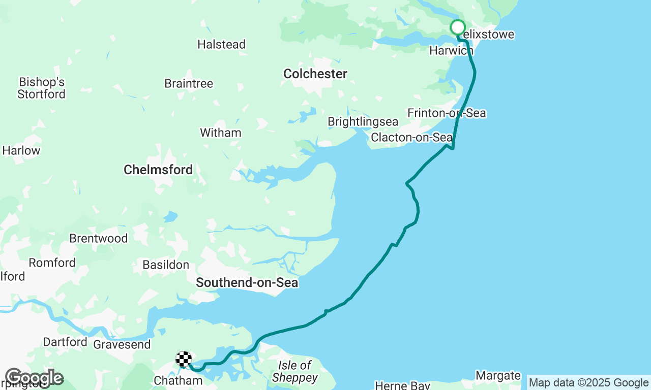 Shotley to Chatham
