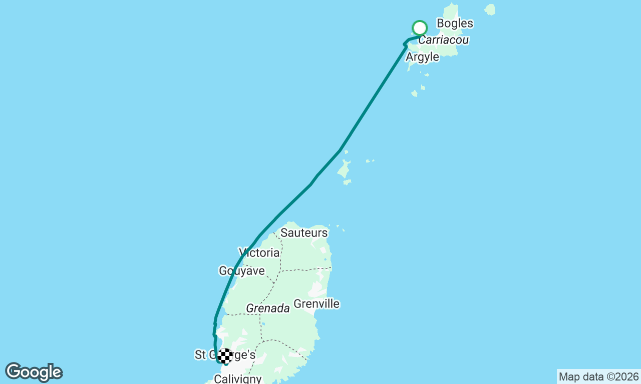 Carriacou to Port Louis Marina, Grenada