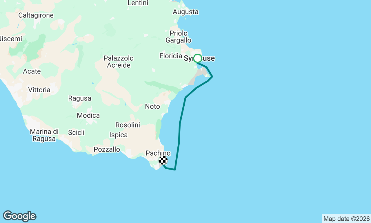 Siracusa to Portopalo 