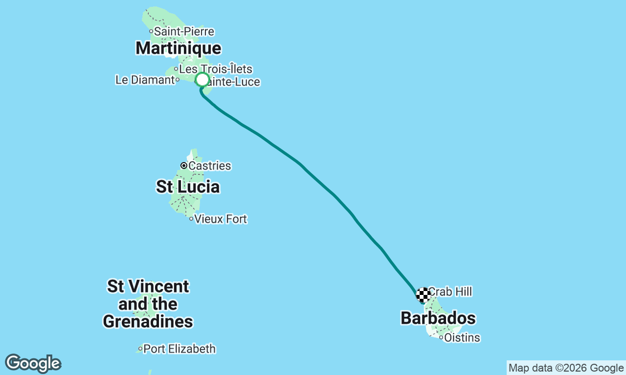 Martinique to Barbados
