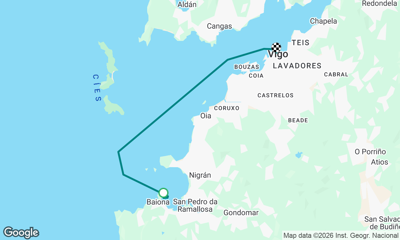 Baiona to Vigo
