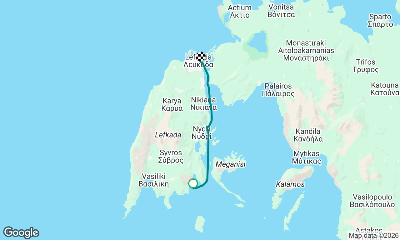 Syvota to Lefkas