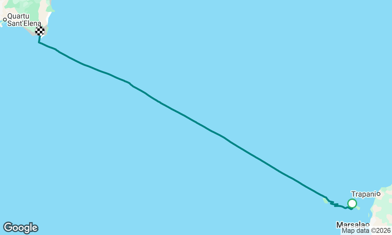 150nm crossing to Sardinia