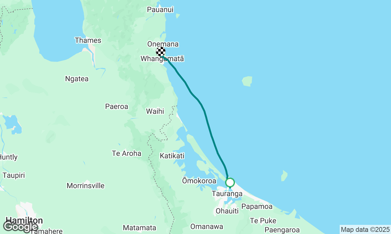 Tauranga to Whangamata 7/1/25