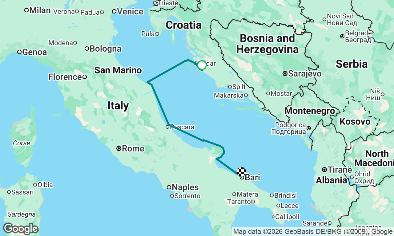 Voyage map