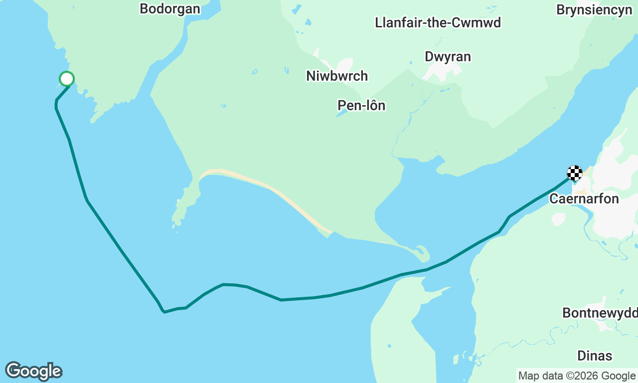 Pen-y-parc to Victoria Dock, Caernarfon