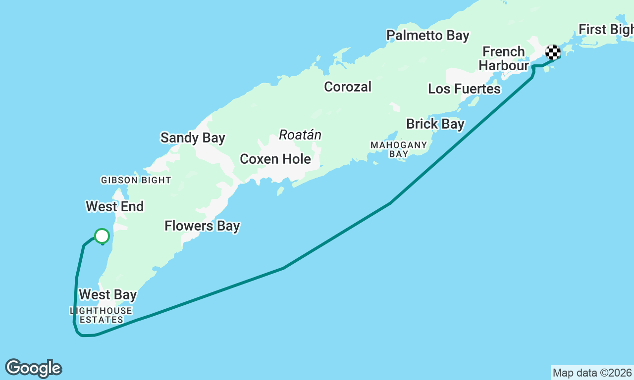 Escaping rolly anchorage in W winds