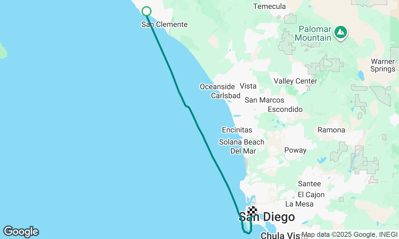 Dana Point to San Diego