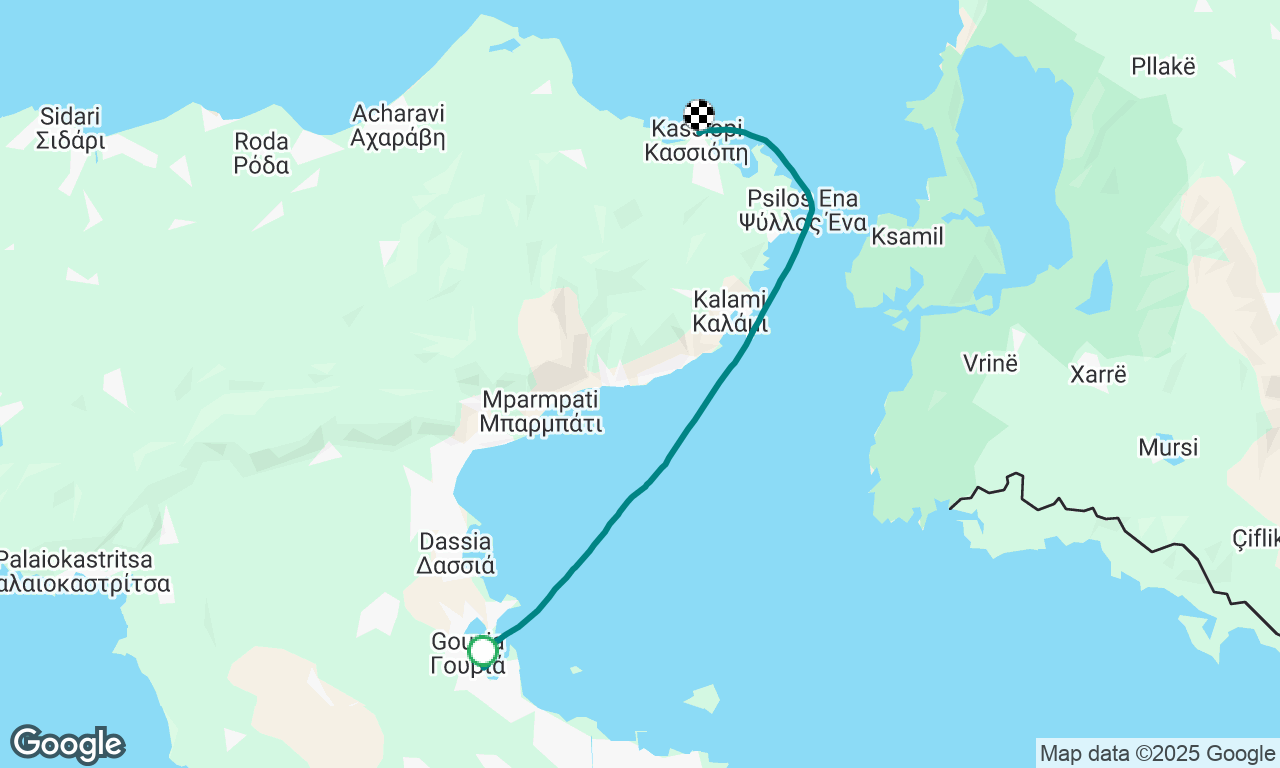 Day 1 Flotilla May 31st - Gouvia to Kassiopi