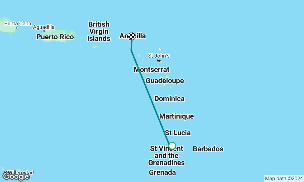 St. Vincent to St. Maarten