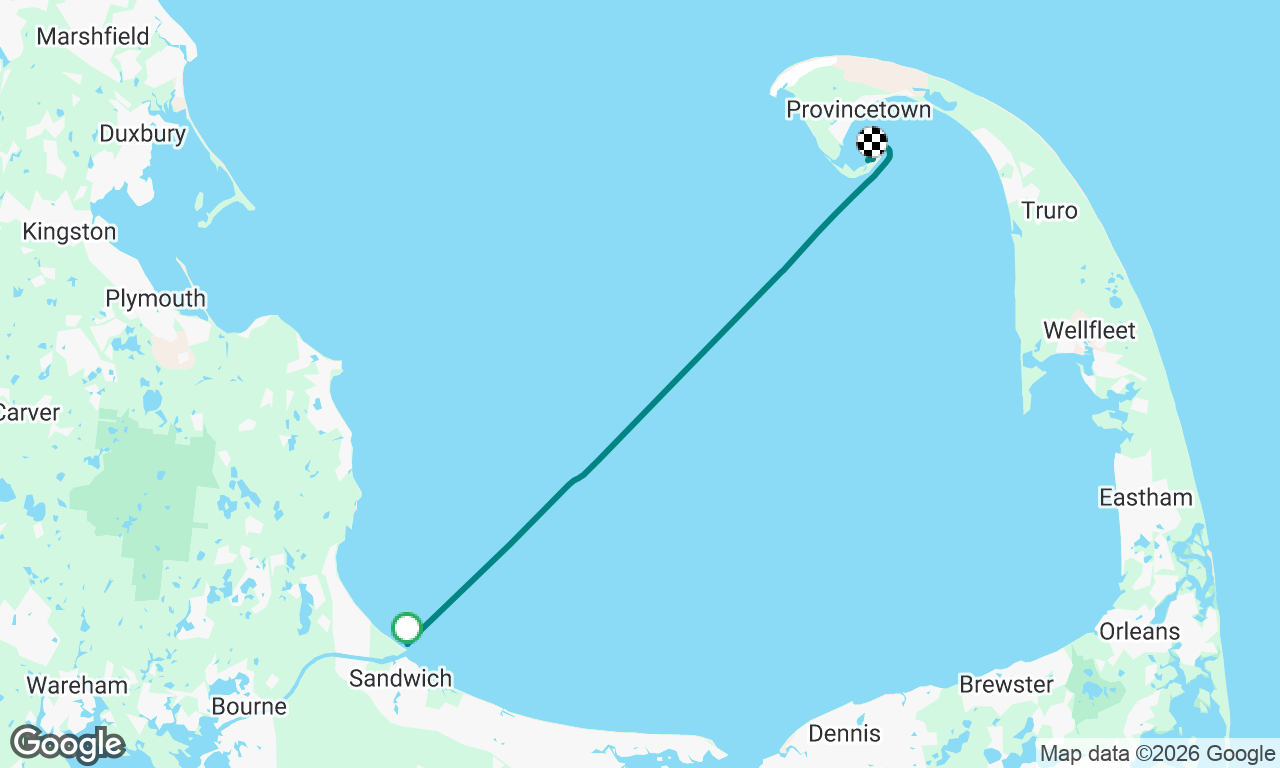 Cape cod canal to Provincetown