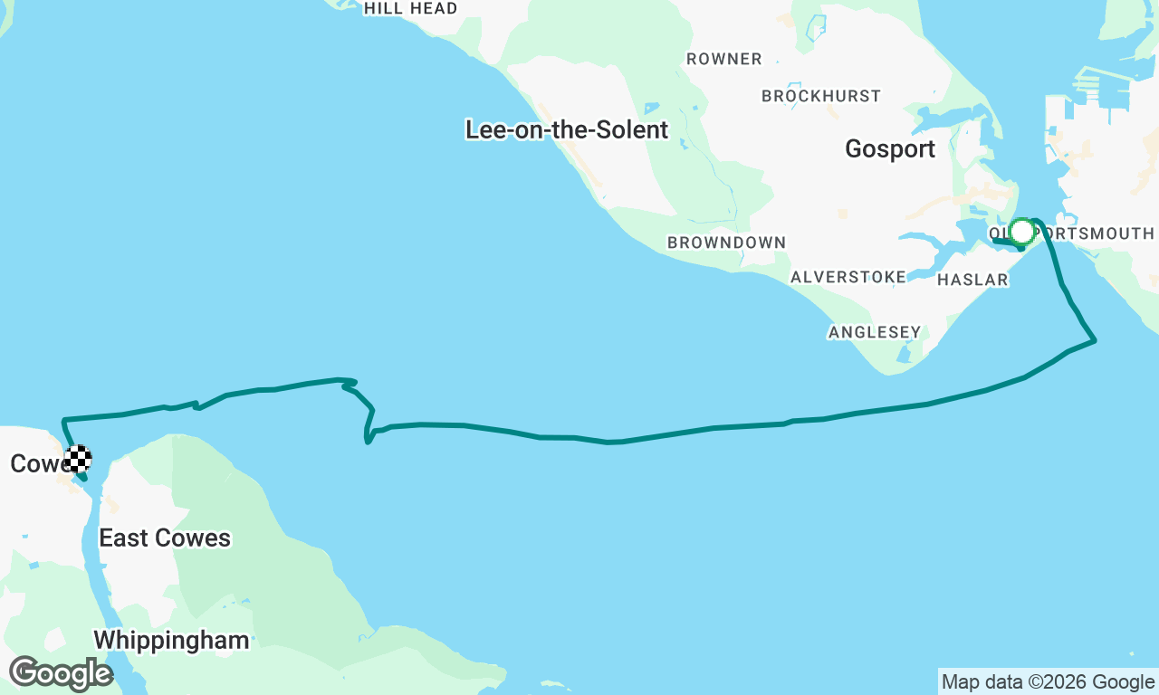 AOR Delivery Leg. Gosport to Cowes.
