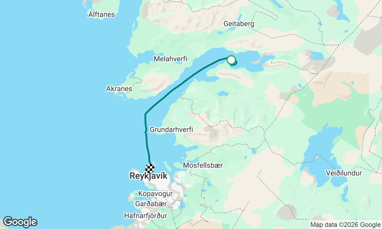 Hot Springs to Reykjavík
