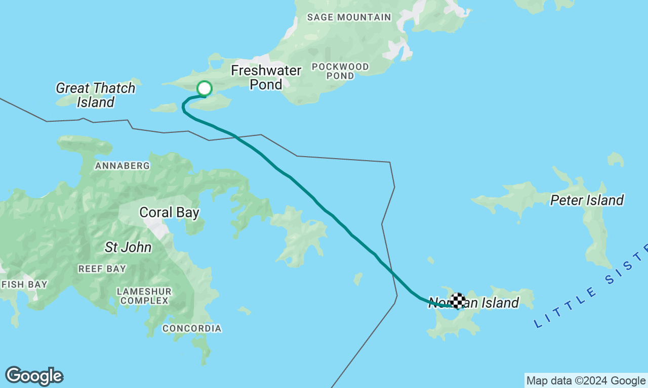 Sopers Hole, Tortola to The Bight, Norman Island 