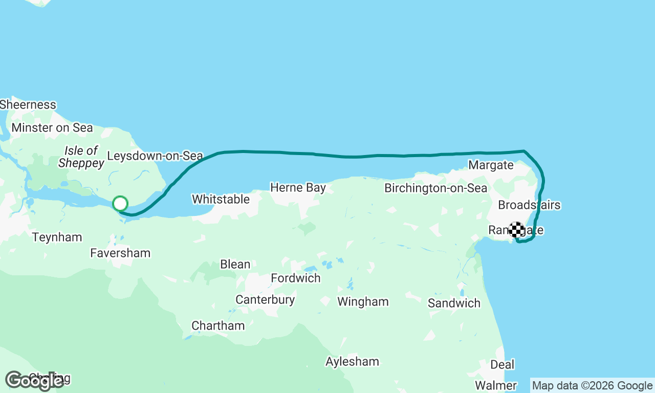 Harty Ferry to Royal Harbour Marina 2025