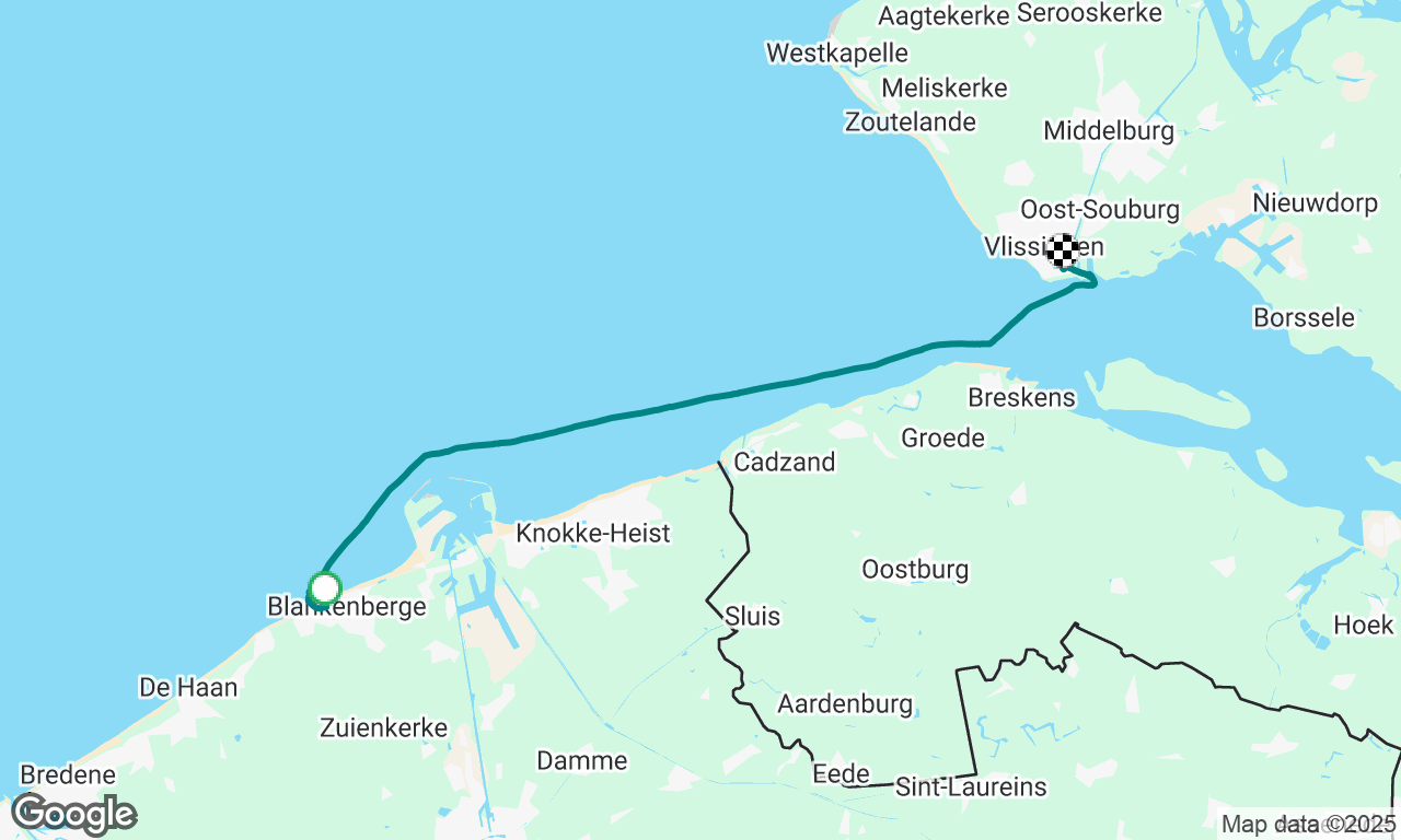 Blankenberge to Vlissingen