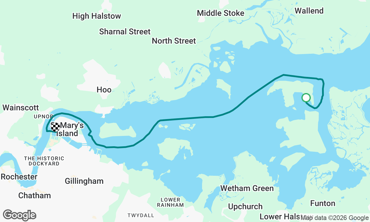 A lovely sail back to Chatham