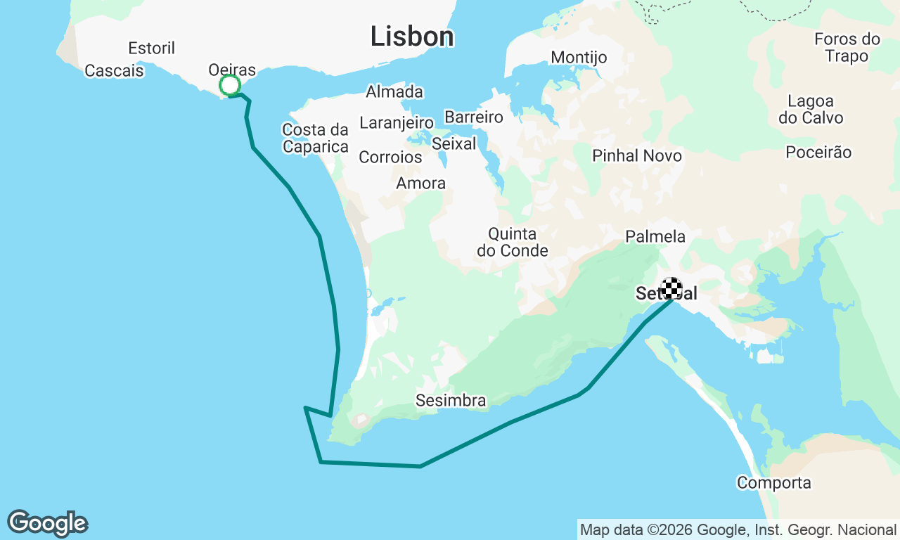 Oeiras to Setubal