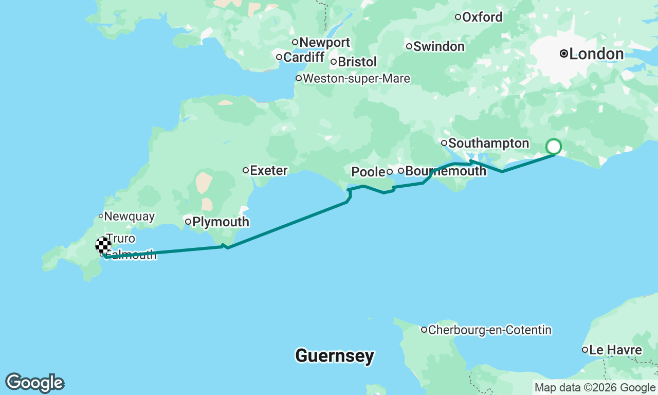 Shoreham to Falmouth Go West