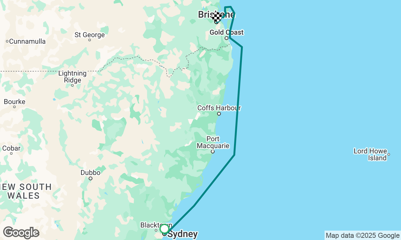 Sydney to Brisbane East Coast Voyage 
