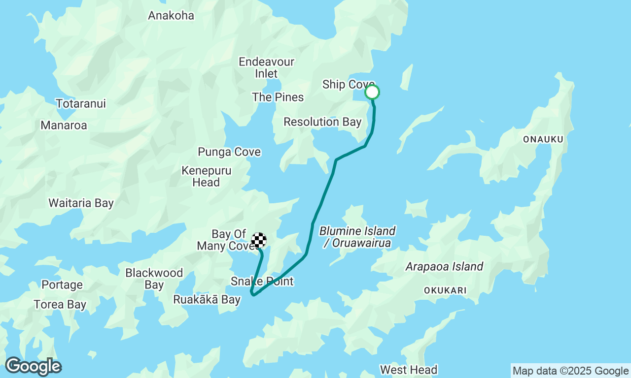 Ship Cove to Cockle bay