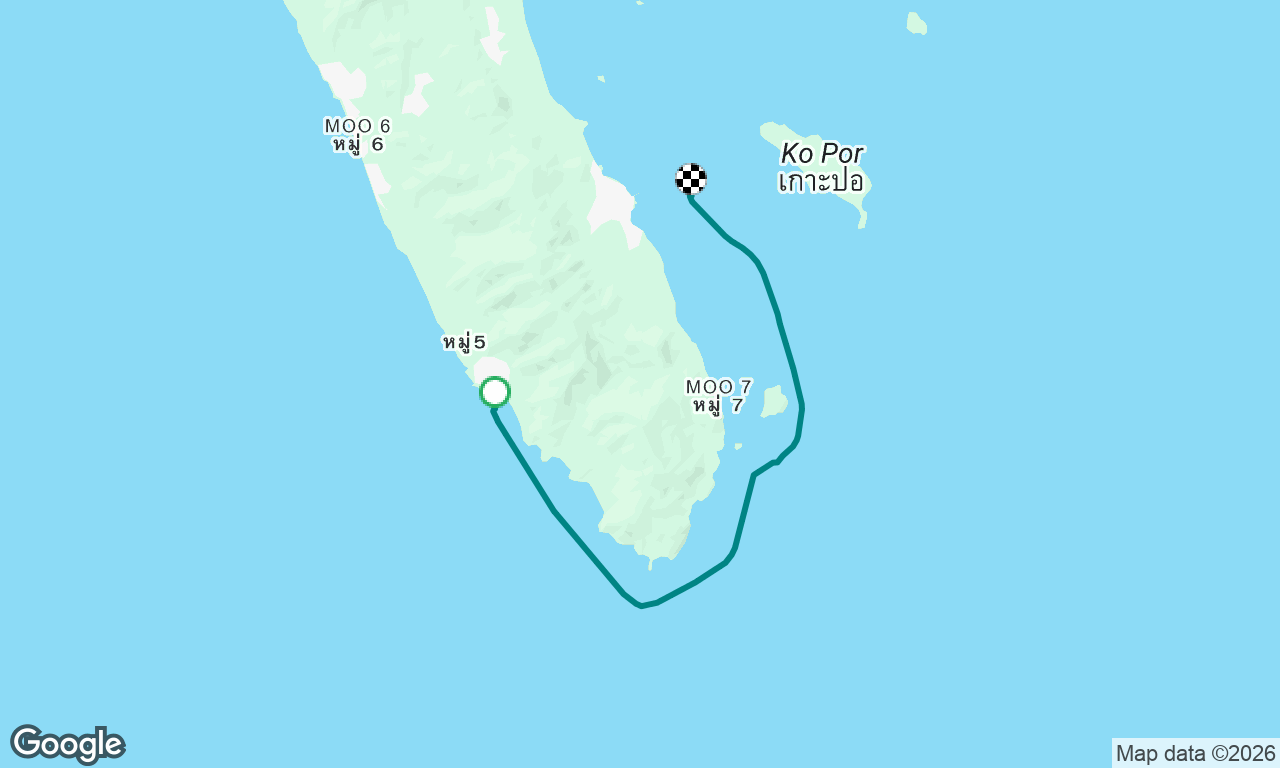 Around the island