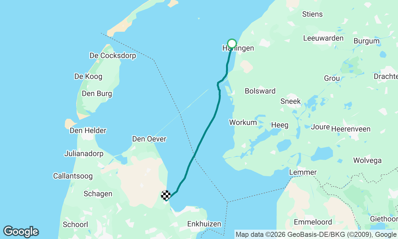 Harlingen to Medemblik