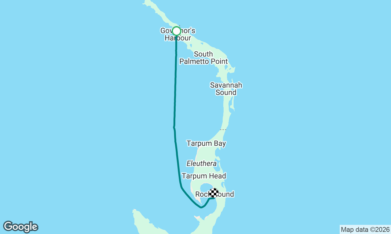 Governors Harbor to Rock Sound Eleuthera