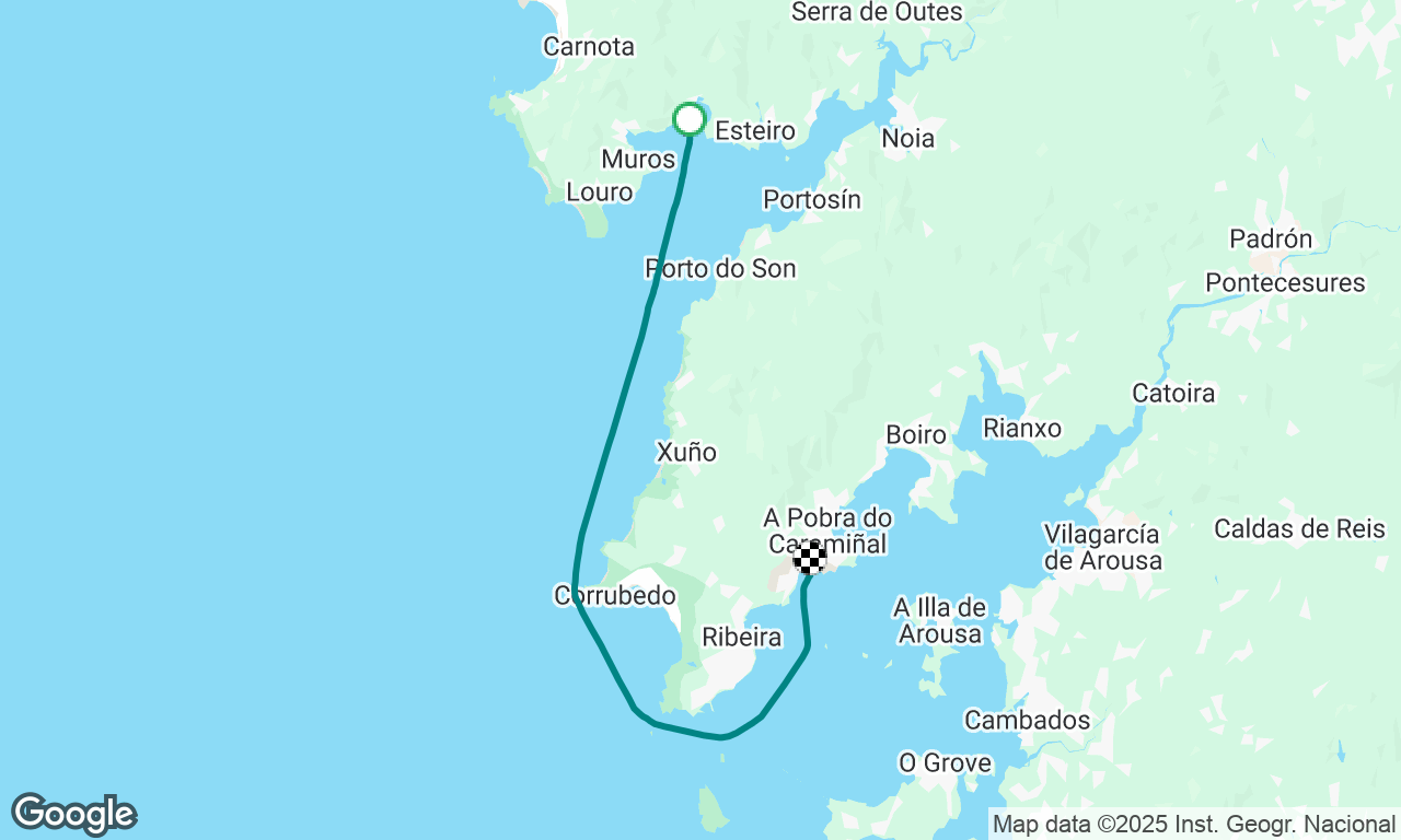 Ria Muros to Ria Arousa