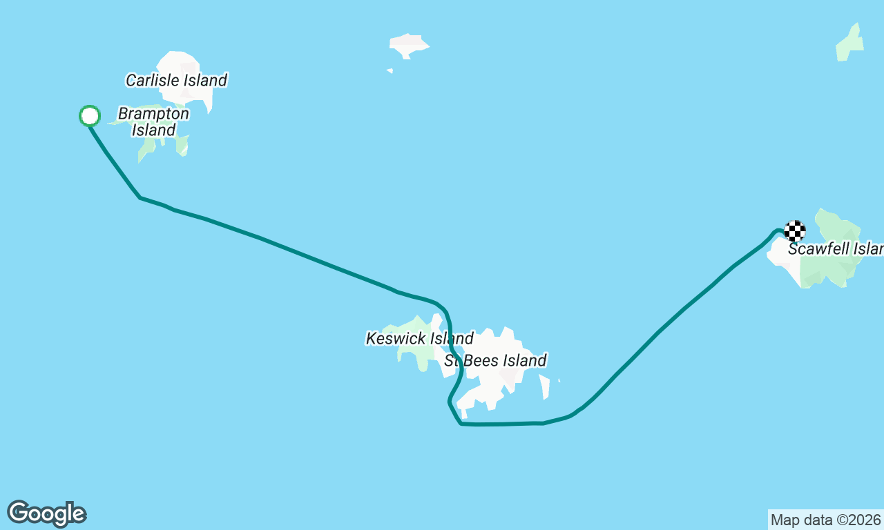 Motor sailing near Mackay
