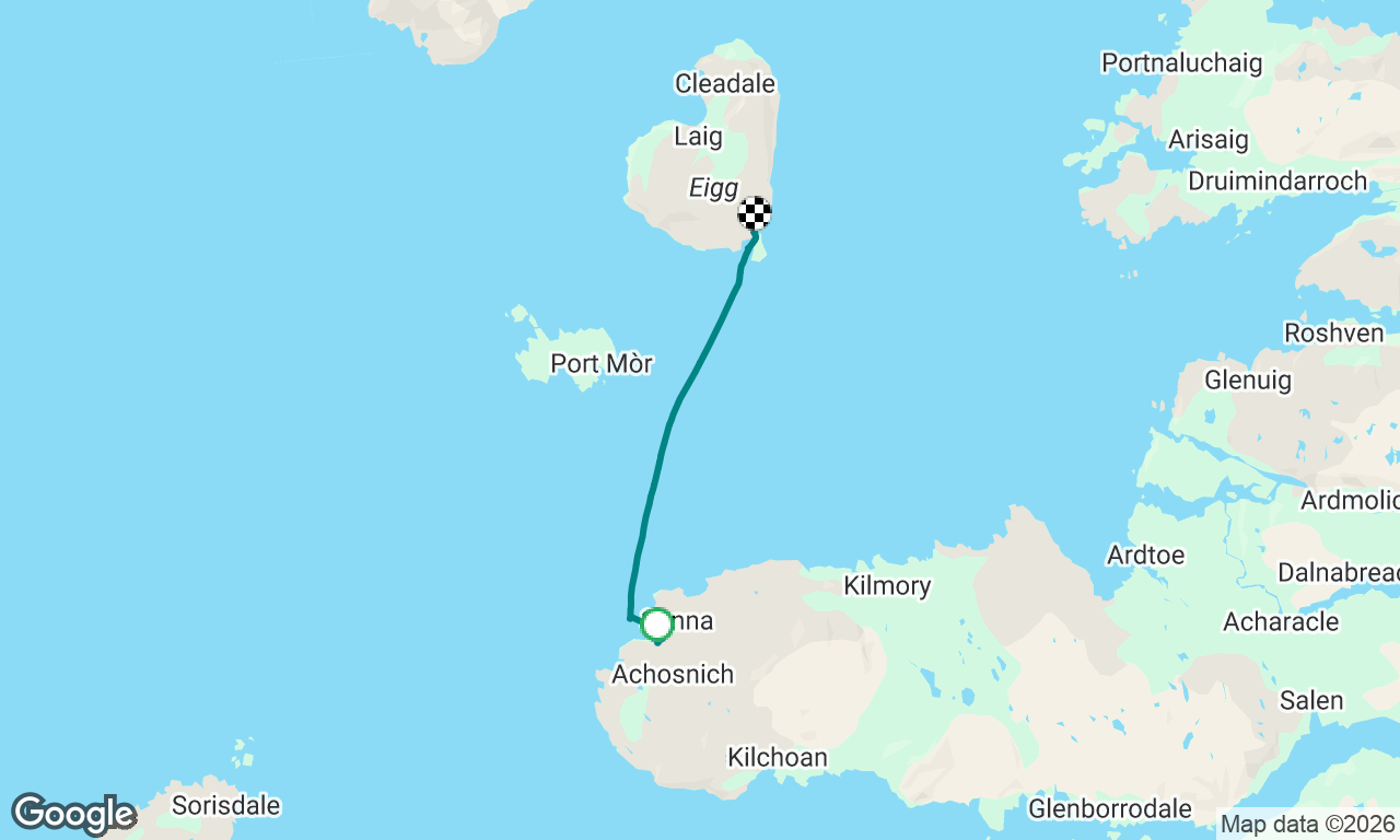 Sanna Bay to Isle of Eigg