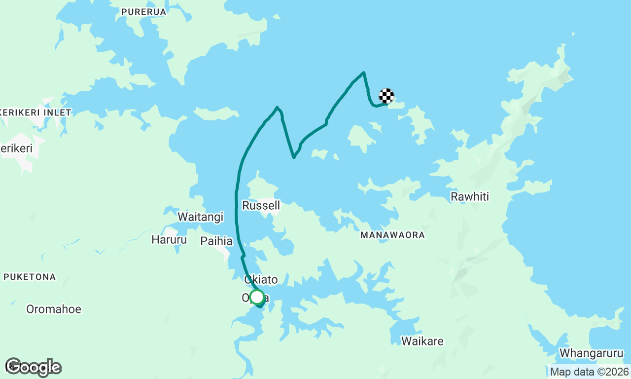 Opua to Stingray Bay