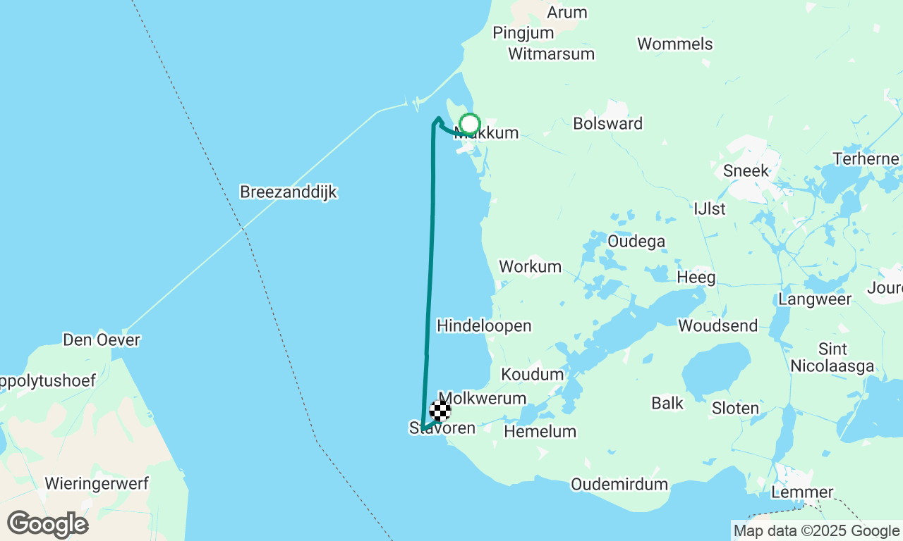 Makkum - Stavoren, begin van de vaarweek.