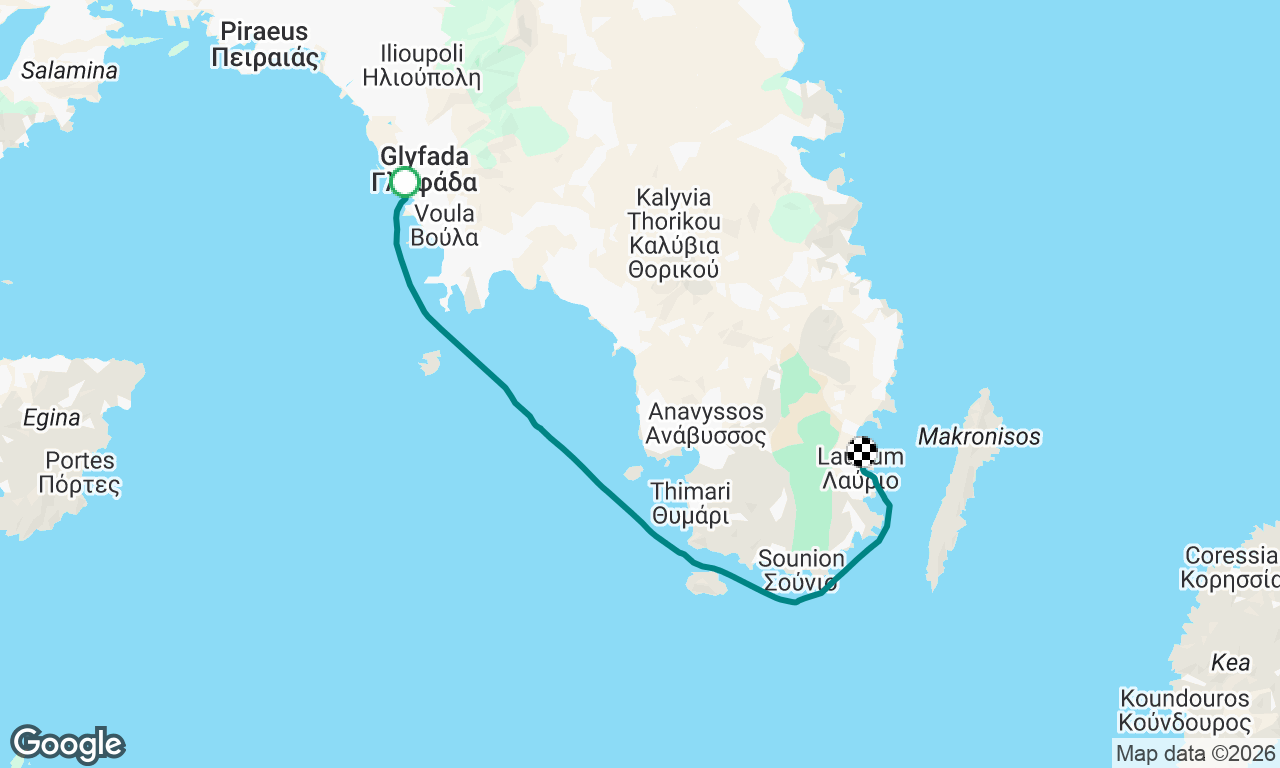 Voyage map