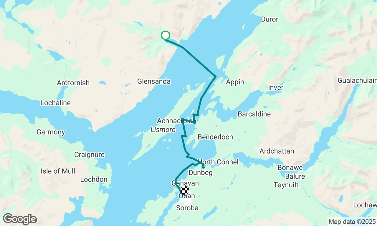 Loch a'Choire to Oban