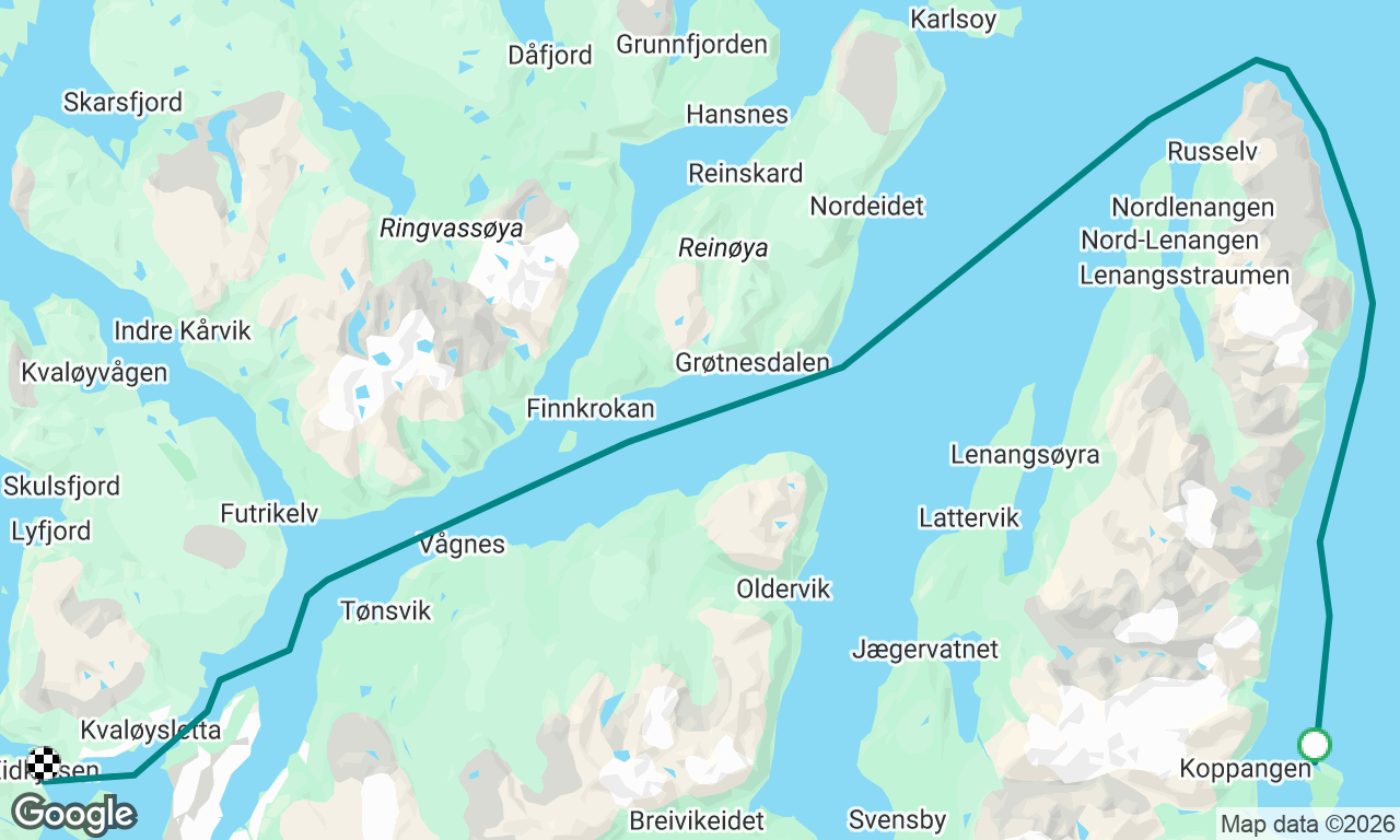 Voyage map
